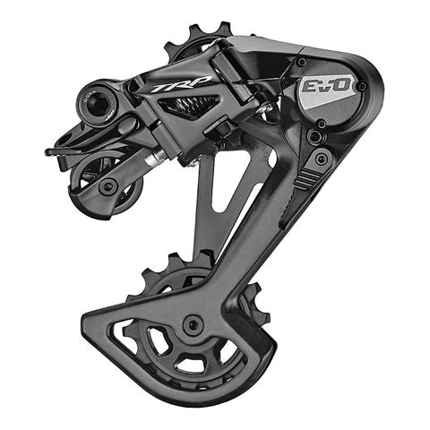 BICYCLE PARTS - TRP REAR DERAILLEUR RD - M9050 - L EVO, 12 SPEED, HIGH POLISHED BLACK, 52T MAX, LONG CAGE W/ CLUTCH