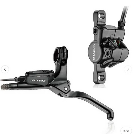 BICYCLE PARTS - TEKTRO HYDRAULIC DISC REAR BRAKE SET - MOD.HD - E350F, HD6.DM+LEVER DR1.4F, FOR EBIKE, HOSE: 1900MM, W/200MM QUALITY TEKTRO PRODUCT
