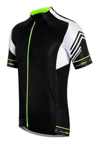 BICYCLE PARTS - JERSEY, MENS, FUNKIER SORRENTO/BLACK SHORT SLEEVE, FULL ZIP , LARGE