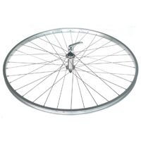 Mach1 700C Alloy Front Wheel With Quick Release Hub And Mach 1 Spokes - Silver - Lightweight Bicycle Cycling Component For Performance Riding