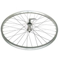 Mach1 Mach 1 24 Inch Silver Alloy Front Bicycle Wheel With Quick Release Hub For Cycling Enthusiasts