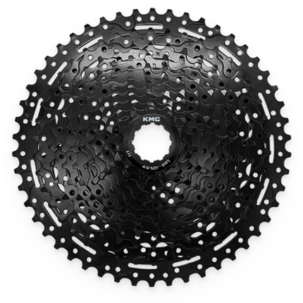 KMC 10 Speed Cassette 11-50T ED Black Hardened Steel Cycling Drivetrain Component