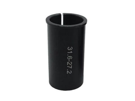 BICYCLE PARTS - SEATPOST SLEEVE OR SHIM, ALLOY, FOR 27.2MM POST TO FIT 31.6MM L;60MM BLACK
