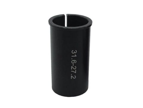 BICYCLE PARTS - SEATPOST SLEEVE OR SHIM, ALLOY, FOR 27.2MM POST TO FIT 31.6MM L;60MM BLACK