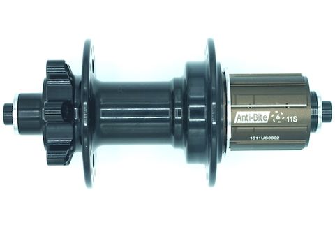 BICYCLE PARTS - HUB, 10/11 SPEED, Q/R BLACK 40H TANDEM (145MM OLD) 6 BOLT DISC, SEALED BEARINGS, QUALITY BITEX PRODUCT - MADE IN TAIWAN