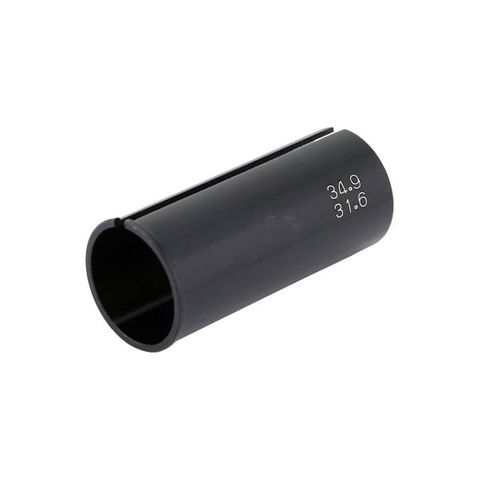BICYCLE PARTS - SEATPOST SLEEVE OR SHIM, ALLOY, FOR 31.6MM POST TO FIT 34.9MM L;60MM BLACK