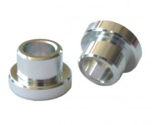 BICYCLE PARTS - ALLOY SPACER FOR 22.2MM X 6MM TO SUIT 12.7MM DU BUSH ( 2 PCE, ORDER QTY 1 ) SUIT GIANT STANCE