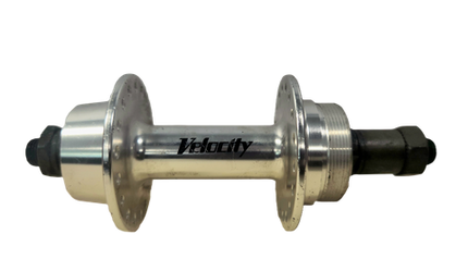 BICYCLE PARTS - HUB, ROAD QR SCREW ON 130MM SILVER - 36H (H43 - 36)