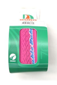 BICYCLE PARTS - TYRE FOLDING 700 X 24C FIXIE POPS PINK TAIWAN PREMIUM TYRE (24 - 622)