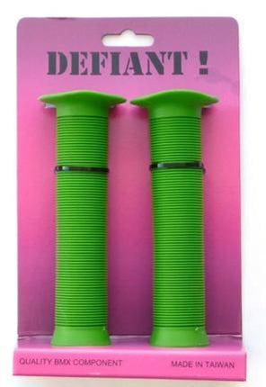 BICYCLE PARTS - GRIPS 147MM GREEN, KRATTON RUBBER, OPEN END WITH PLUGS