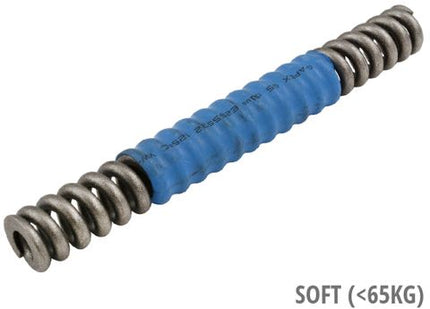 BICYCLE PARTS - SOFT SPRING FOR 27.2MM, 30.9MM & 31.6MM DIA. NCX SEATPOST. BLUE. 63.5KG OR LESS