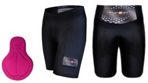 BICYCLE PARTS - SHORTS, WOMENS, 8 PANEL PADDED, FUNKIER , ANAGNI/RIDESSE - B5 LARGE