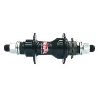BICYCLE PARTS - HUB 9T DRIVER NUTTED BLACK 36H (4 SEALED BEARINGS OLD 110MM) 14MM AXLE