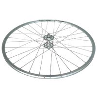 Alex Rims 700c Silver Alloy Track Hub Front Wheel - Mach 1 Spokes - Novatec Sealed Hub For Road Bikes And Cycling