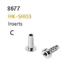 BICYCLE PARTS - HYDRAULIC HOSE FITTING - C - HK - SH03, BRASS BARB INSERT FOR SHIMANO (BH59), 2.4 X 4.6 X 13MM, SUITS 5MM HOSE SOLD INDIVIDUALLY