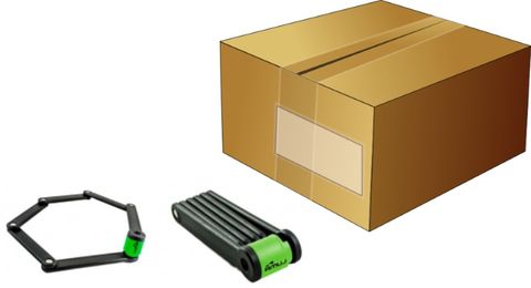 Luma LUMANU High Security Folding Lock 80cm With Mounting Bracket, Key Lock, Black/green, Bicycle Security For Secure Storage & Transport