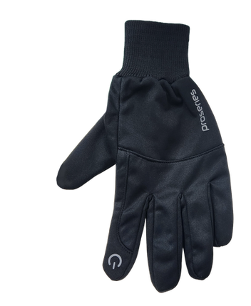 BICYCLE PARTS - WINTER GLOVES - SIZE MEDIUM - WINTER FULL FINGER, THERMAL, TOUCH SCREEN COMPATIBLE, WATERPROOF ON TOP, BLACK