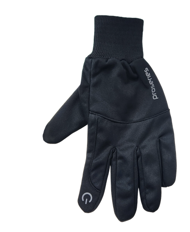 BICYCLE PARTS - WINTER GLOVES - SIZE MEDIUM - WINTER FULL FINGER, THERMAL, TOUCH SCREEN COMPATIBLE, WATERPROOF ON TOP, BLACK