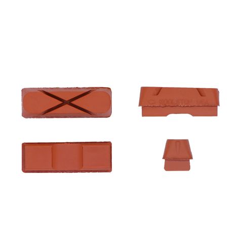 BICYCLE PARTS - BRAKE PADS - KOOL STOP WEINMANN 6 DOT INSERT SALMON 4 PIECES KS - WXSA
