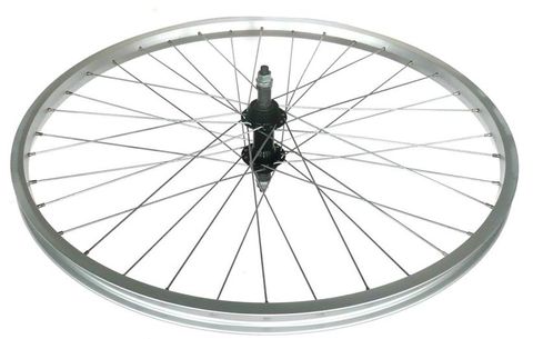 Mach1 Mach 1 26 Inch Rear Bicycle Wheel Alloy Rim Steel Hub Silver Black Multispeed Screw On Cycle Replacement Part For Commuting And Recreation
