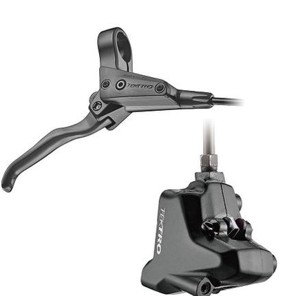 BICYCLE PARTS - HYDRAULIC DISC BRAKE KIT, TEKTRO, HD - R285 REAR LEFT HAND, ALLOY CALIPER & LEVER, PRE BLED 1900MM HOSE ; BLACK, W/O ROTOR, FLAT MOUNT