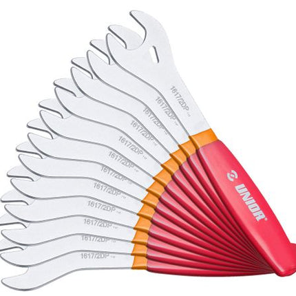 BICYCLE PARTS - UNIOR CONE WRENCH SET - RANGE FROM 13 TO 28MM (12 SPANNERS INCLUDED) 626602 BICYCLE TOOL SET, 