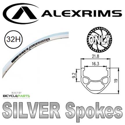 Alex Rims Alex DC19 700C Silver Rim Wheelset With Novatec Black Hub For 8/10 Speed Bikes - Durable Aluminum Alloy With Mach 1 Silver Spokes - 135mm QR