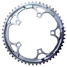 BICYCLE PARTS - CHAIN RING 53T X 130 BCD, ALLOY, SUIT UP TO 11 SPD, SILVER