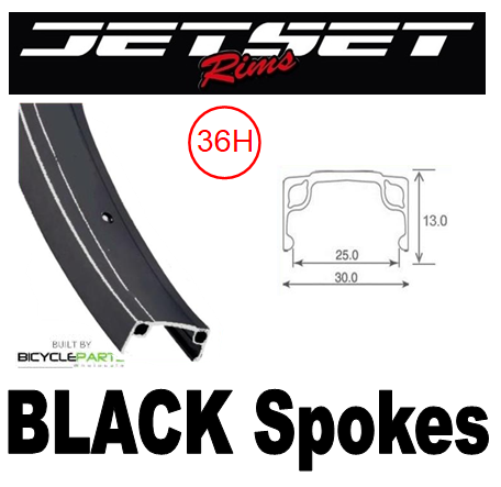 20-inch Bicycle Wheel Set - Black Rim, Silver Hub, Black Spokes - Q/r Wheelchair Compatible - 124mm OLD Sealed Hub