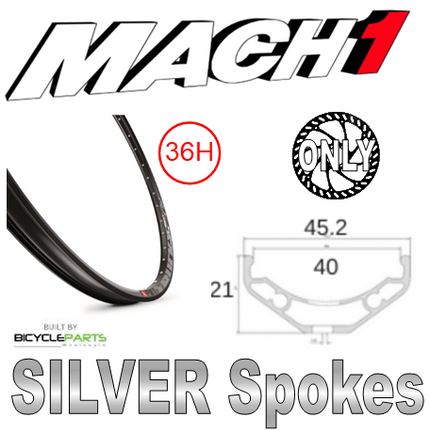 Mach1 Trucky 27.5 / 650B Bicycle Wheelset With Front Dynamo Hub And Black Disc Rim - Ideal For Cycling Enthusiasts