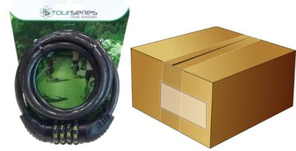 Tourseries 12mm X 1800mm Black Combination Cable Lock For Bikes - Resettable Security Lock With Keyless Entry For Ultimate Protection