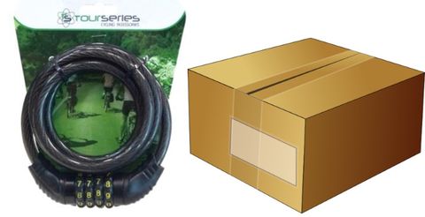 Tourseries 12mm X 1800mm Black Combination Cable Lock For Bikes - Resettable Security Lock With Keyless Entry For Ultimate Protection