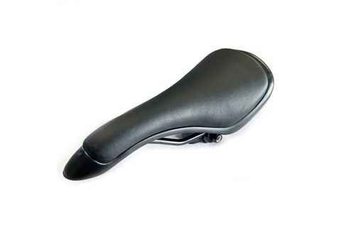 BICYCLE PARTS - SADDLE BMX, NO LOGO, 120MM X 265MM, VINYL TOP, BLACK, QUALITY VELO MANUFACTURED PRODUCT