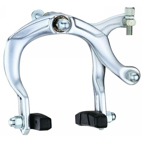 BICYCLE PARTS - BRAKE - TEKTRO BMX CALIPER BRAKE, 65 - 84MM REACH, NUTTED, SILVER (REAR ONLY)