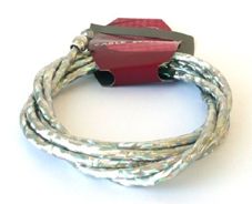 BICYCLE PARTS - BRAKE CABLE - UNIVERSAL, HOLOGRAPHIC 2 PIECE OUTER, GALVANIZED INNER, SILVER