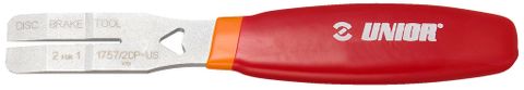 BICYCLE PARTS - UNIOR 2 FOR 1 DISC BRAKE TOOL, SPREADER & ROTOR TRUER, 627087 BICYCLE TOOL, 