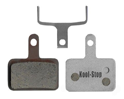BICYCLE PARTS - BRAKE DISC PADS - KOOL STOP - SHIMANO DEORE M575 TRP TEKTRO - ALUMINUM BACKING PLATE - KS - D620A