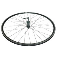 Alex Rims Alexrims 700C Road Bike Wheelset Black Alloy Hub Silver Spokes Quick Release For Cycling
