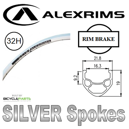Alex Rims Alexrims DC19 700c Wheelset Front Silver Rim Black Hub Mach 1 Spokes Sealed Novatec For Cycling Enthusiasts