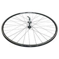Novatec 700C Bike Wheel Front Q/r 100mm Old Black Rim Silver Spokes Bicycle Cycling Hubs & Wheels