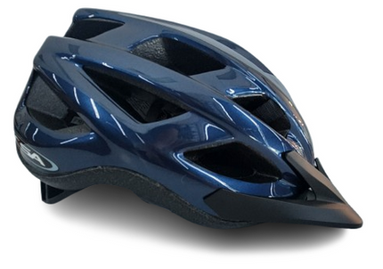 BICYCLE PARTS - CHASER HELMET - METALIC BLUE, AUSTRALIA STANDARDS APPROVED - MEDIUM / LARGE (58 - 62CM)