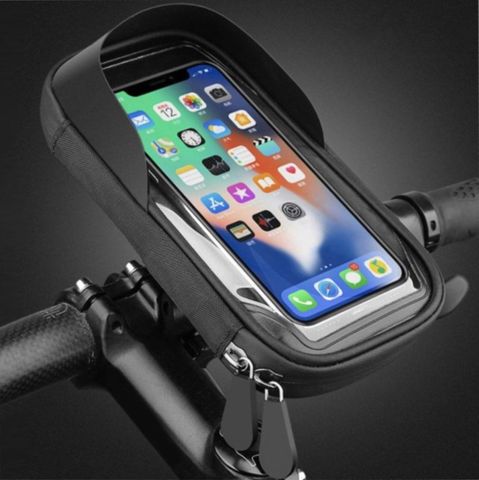 BICYCLE PARTS - SAHOO, UNIVERSAL SMART PHONE HOLDER, QUICK RELEASE HANDLE BAR MOUNT, ZIPLOCK CLOSURE, 100% WATERPROOF, 7 SCREEN SIZE