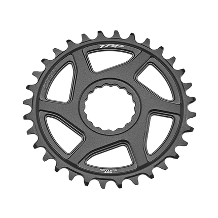BICYCLE PARTS - TRP CHAINRING CR - M9050, 32T BOOST 0MM OFFSET CHAINRING CINCH INTERFACE, DUOTONE (SANDBLASTED BLACK / GREY)
