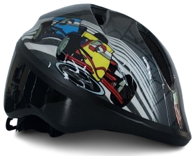 BICYCLE PARTS - CHILDRENS HELMET - 44 TO 50CM, AUSTRALIAN STANDARDS APPROVED, CAR