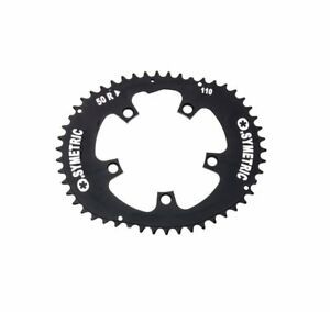Stronglight 50T 110mm BCD Black O SYMETRIC Road Bike Chainring For 10/11 Speed Drivetrains