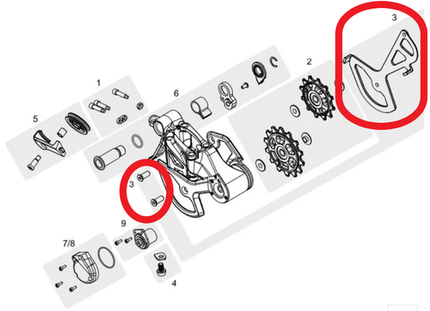BICYCLE PARTS - TRP INNER CAGE REPLACEMENT KIT, FOR RD - M9050