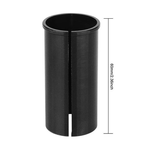 BICYCLE PARTS - SEATPOST SLEEVE OR SHIM, FOR 25.4MM POST TO FIT 27.2MM L;60MM BLACK