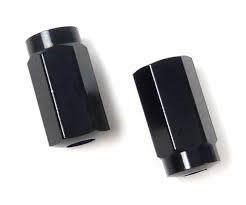 BICYCLE PARTS - ALLOY NIPPLE, INTERNAL, 10MM, 14G, BLACK (SOLD INDIVIDUALLY)