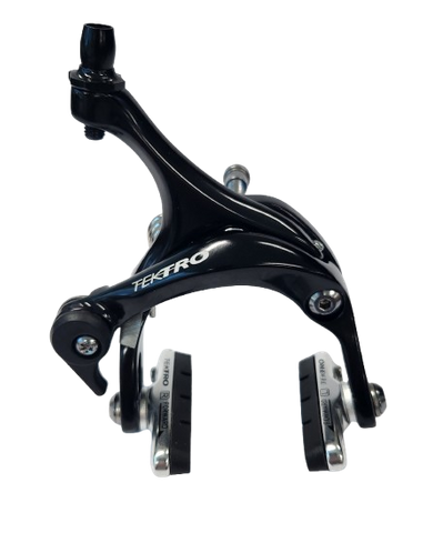 BICYCLE PARTS - BRAKE - CALIPER ROAD BRAKE, 39 - 51MM REACH, DUAL PIVOT, ALLOY, (FRONT ONLY), Q/R, RECESSED, BLACK, QUALITY TEKTRO PRODUCT