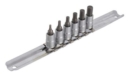 BICYCLE PARTS - UNIOR HEX DRIVER SOCKET SET WITH HX PROFILE 1/4 ON RAIL (2.5, 3, 4, 5, 6, 7MM) 629697 BICYCLE TOOL, 